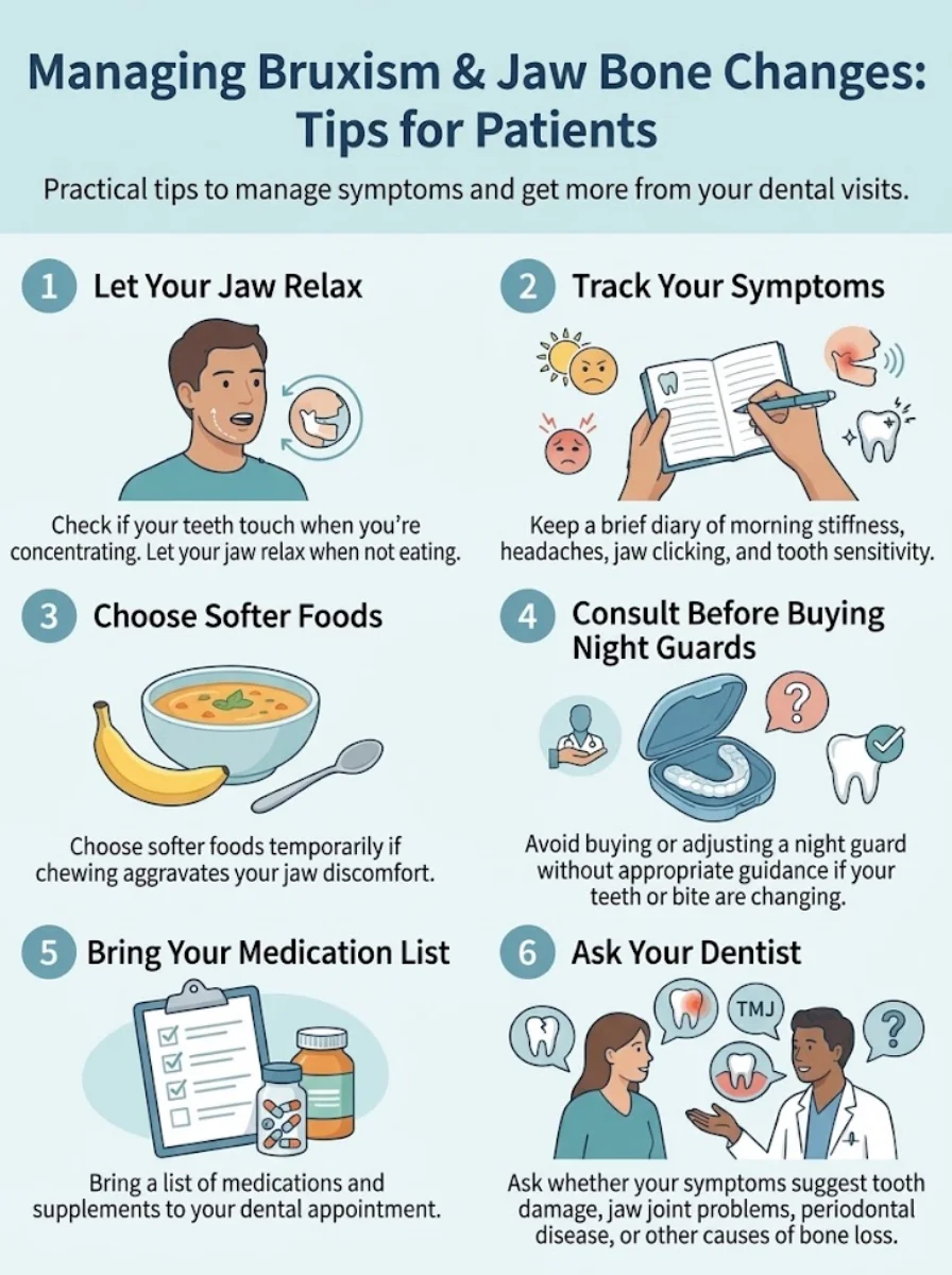 Bruxism and Jaw Bone Changes infographic